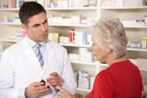 customer asking the pharmacist